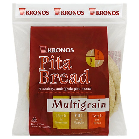 slide 1 of 1, Krono Pita Grain Whole, 13 oz
