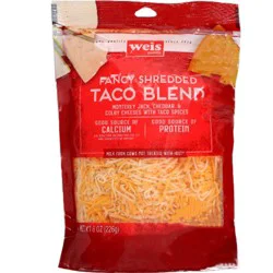Weis Quality Seasoned Taco Blend  Shredded Cheese