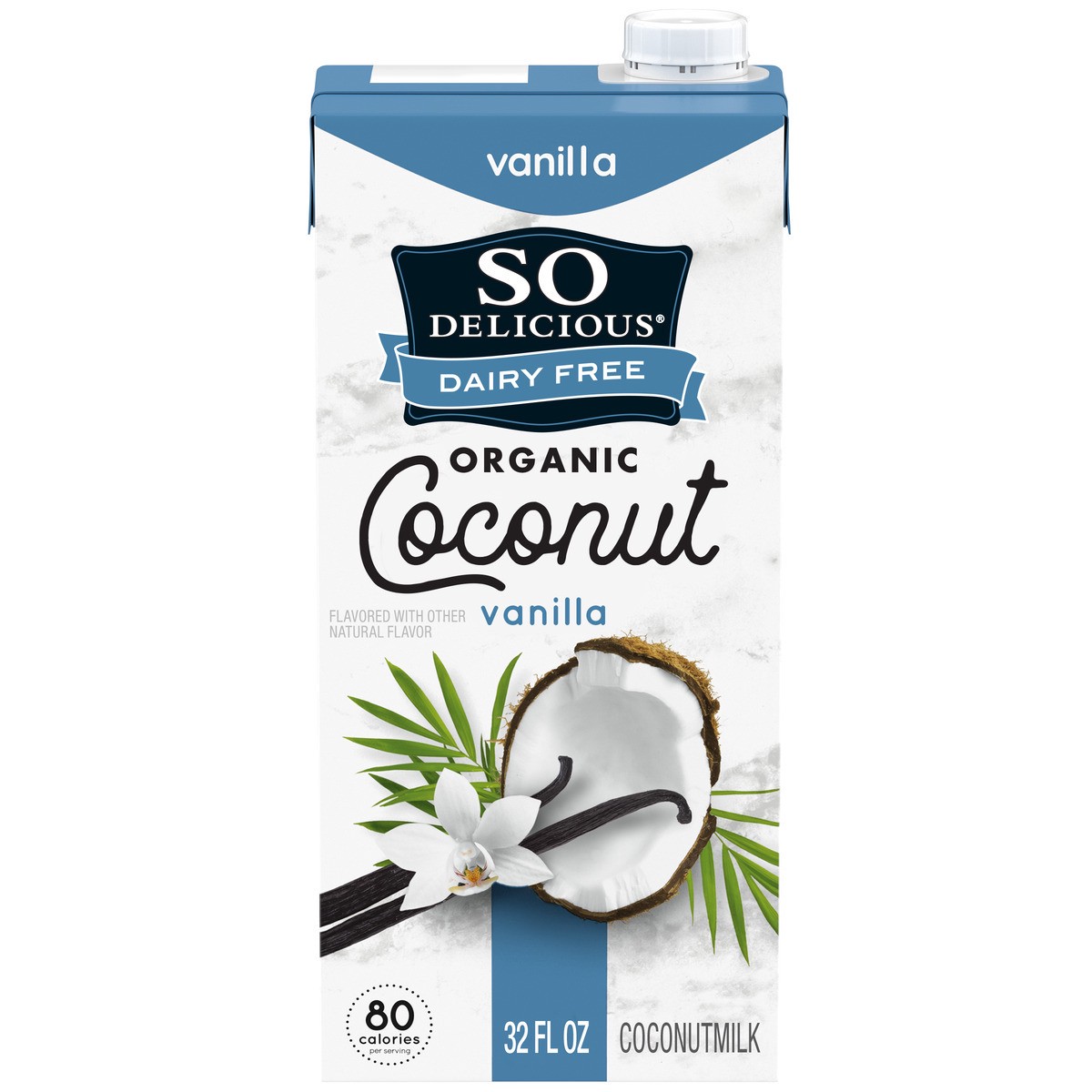 slide 11 of 15, So Delicious Dairy Free Shelf-Stable Coconut Milk, Vanilla, Vegan, Non-GMO Project Verified, 1 Quart, 32 fl oz