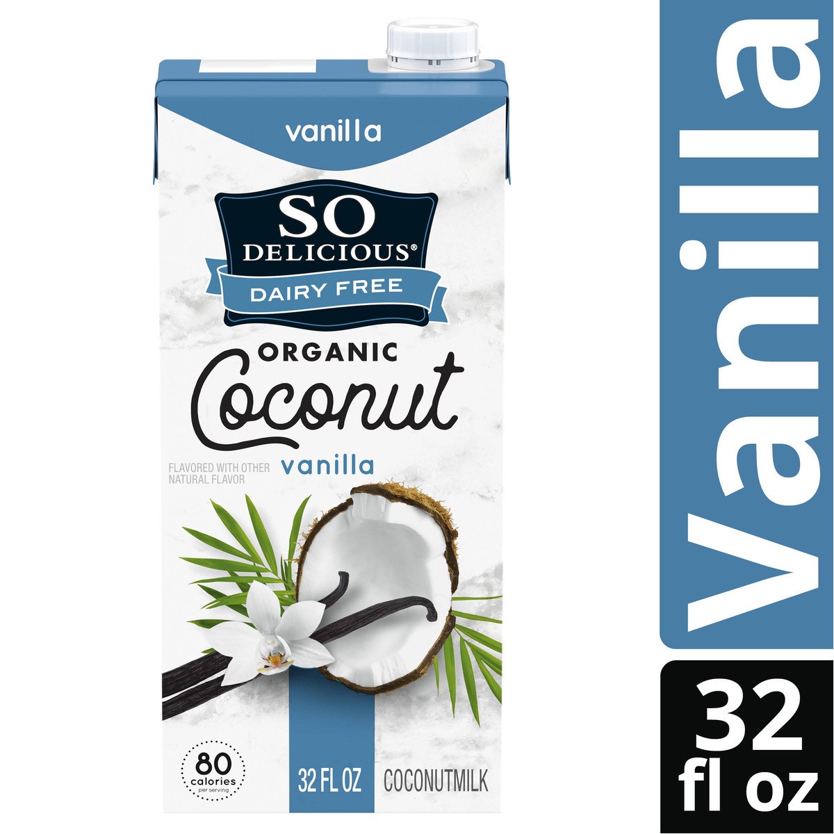 slide 3 of 15, So Delicious Dairy Free Shelf-Stable Coconut Milk, Vanilla, Vegan, Non-GMO Project Verified, 1 Quart, 32 fl oz