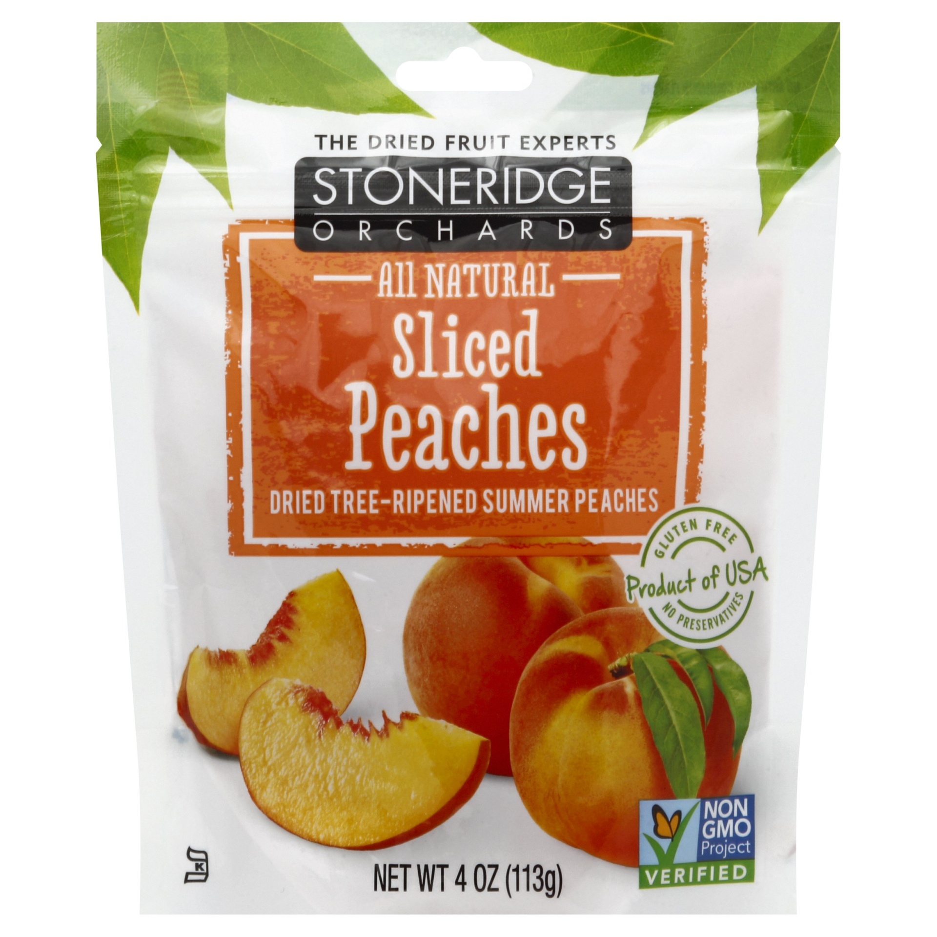 slide 1 of 1, Stoneridge Orchards All Natural Sliced Peaches, 4 oz