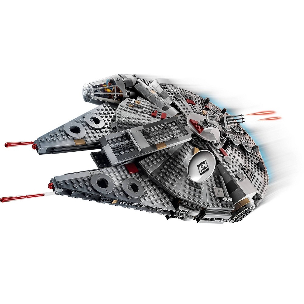 slide 4 of 7, LEGO Star Wars: The Rise of Skywalker Millennium Falcon Building Kit Starship Model with Minifigures 75257, 1 ct