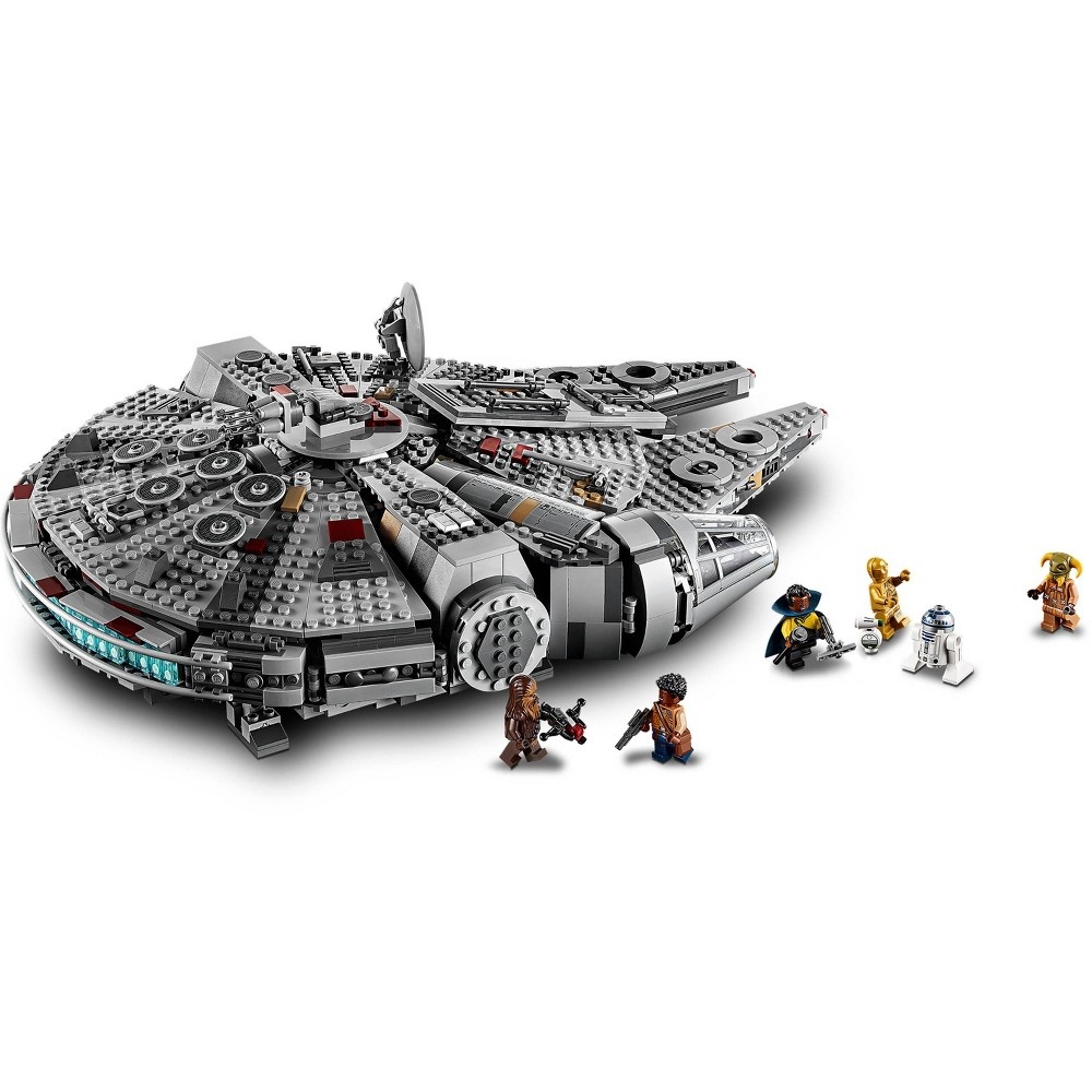 slide 7 of 7, LEGO Star Wars: The Rise of Skywalker Millennium Falcon Building Kit Starship Model with Minifigures 75257, 1 ct