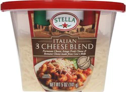 Stella Italian 3 Cheese Blend Shredded Cheese Cup 5 oz