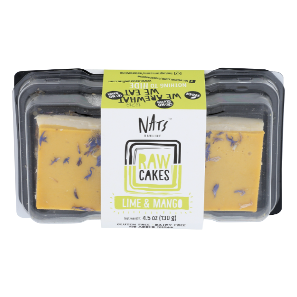 slide 1 of 1, Nats Rawline Cake Duo Mango Lime Box Raw - 4.5 OZ, 1 ct