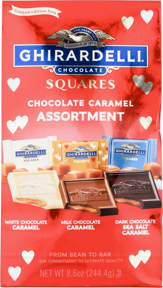 slide 1 of 4, Ghirardelli Squares Assortment Chocolate Caramel 8.6 oz, 8.6 oz