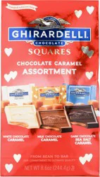 Ghirardelli Squares Assortment Chocolate Caramel 8.6 oz