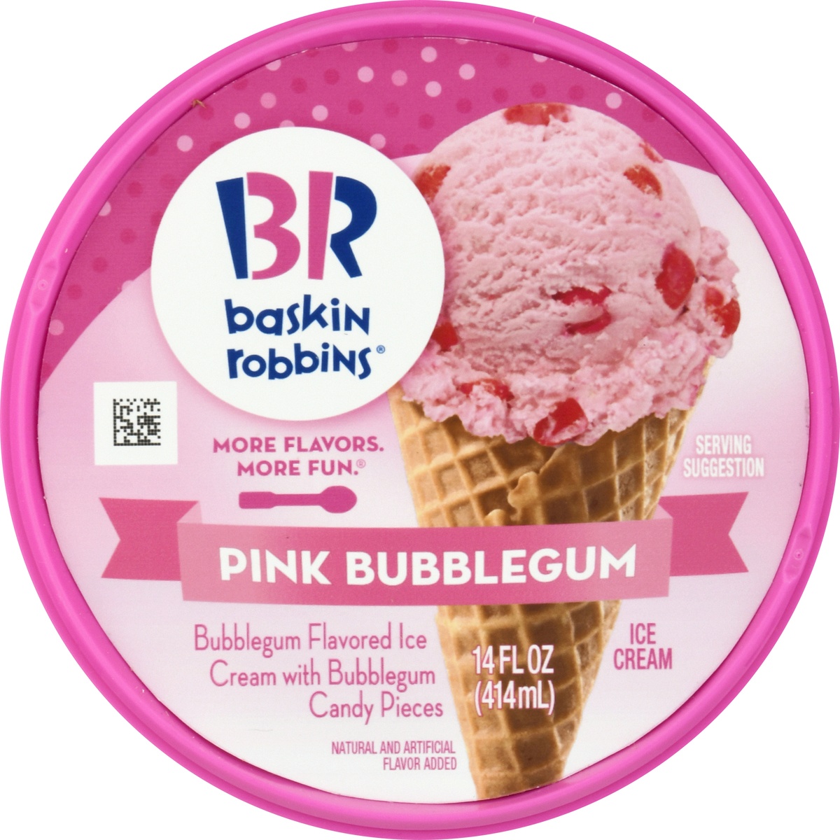 Baskin Robbins Pink Bubblegum Ice Cream 14 oz Shipt