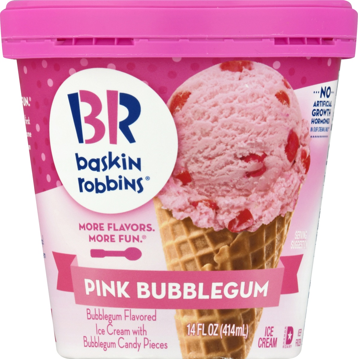 Baskin Robbins Pink Bubblegum Ice Cream 14 oz | Shipt