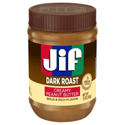 Jif Dark Roast Creamy Peanut Butter, 15 oz