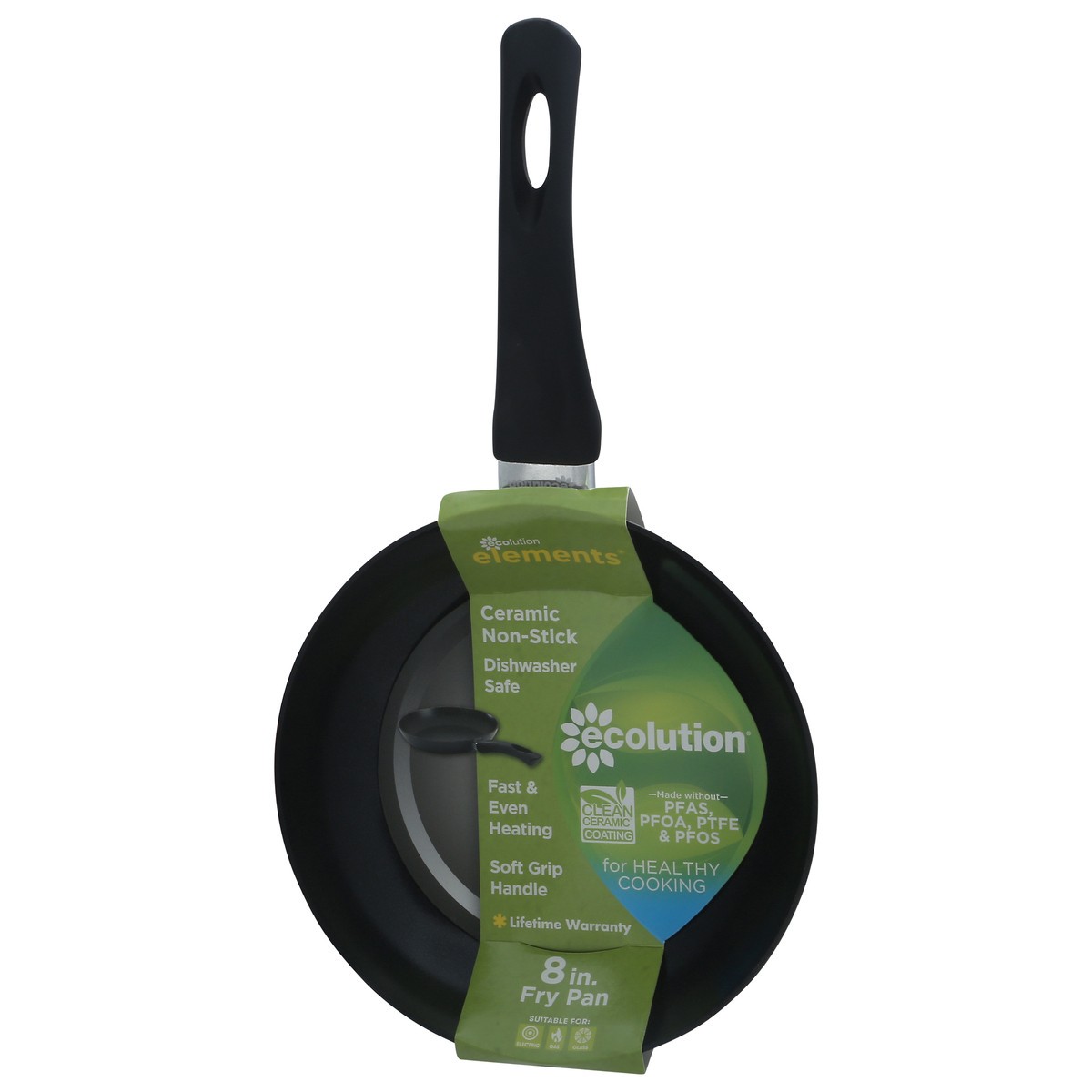 slide 3 of 11, Ecolution Elements Gray Ceramic Non-Stick Fry Pan 1 ea, 1 ct