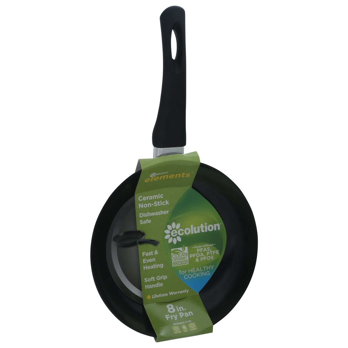 slide 6 of 11, Ecolution Elements Gray Ceramic Non-Stick Fry Pan 1 ea, 1 ct