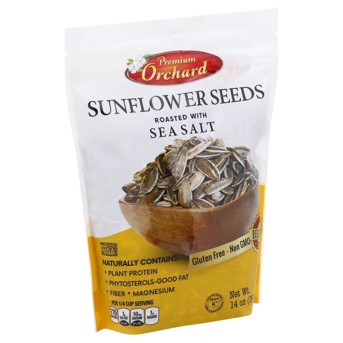 slide 4 of 9, Premium Orchard Roasted with Sea Salt Sunflower Seeds 14 oz, 14 oz