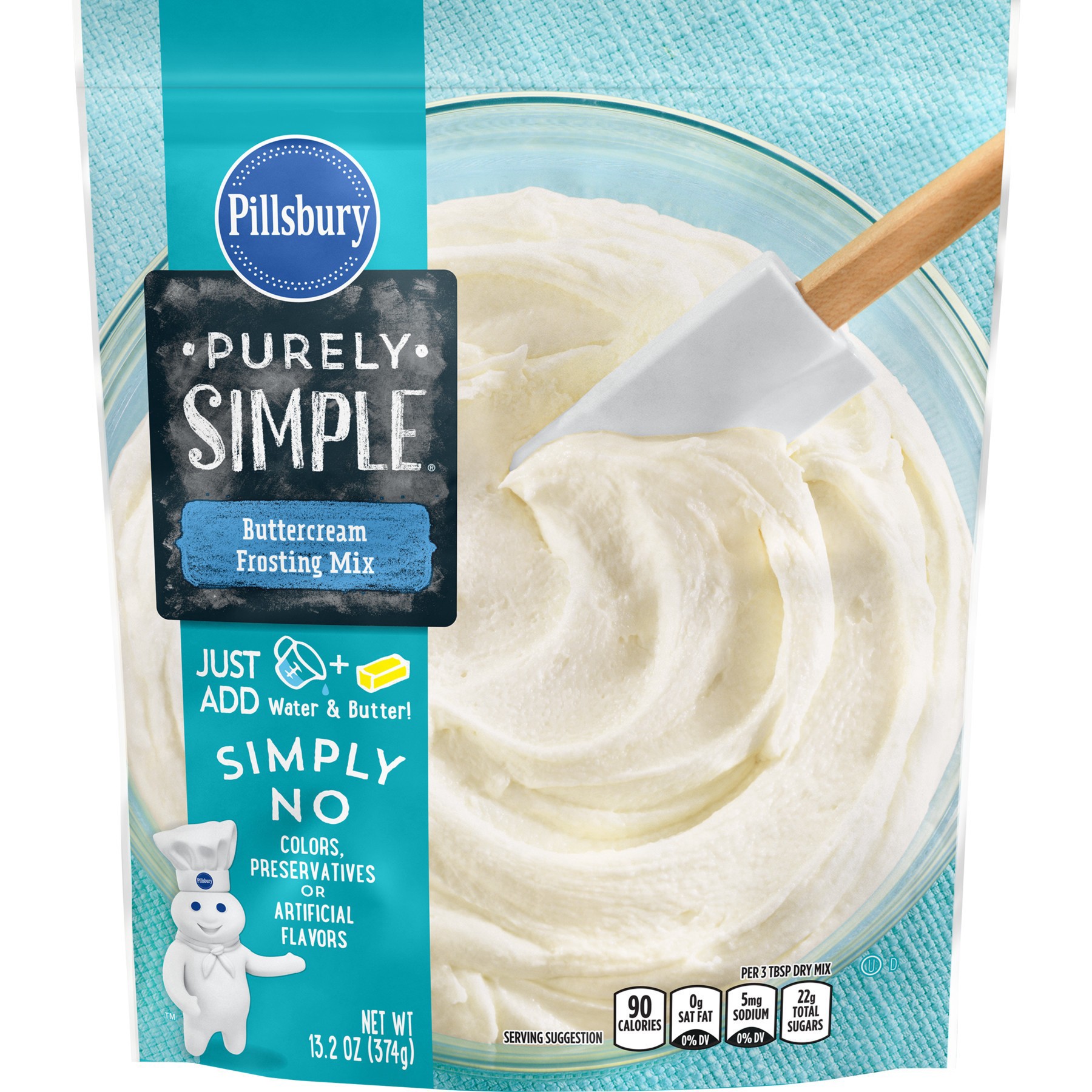 slide 1 of 6, Pillsbury Frosting Buttercream, 13.2 oz