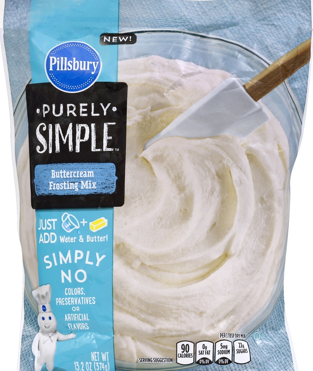 slide 5 of 6, Pillsbury Frosting Buttercream, 13.2 oz