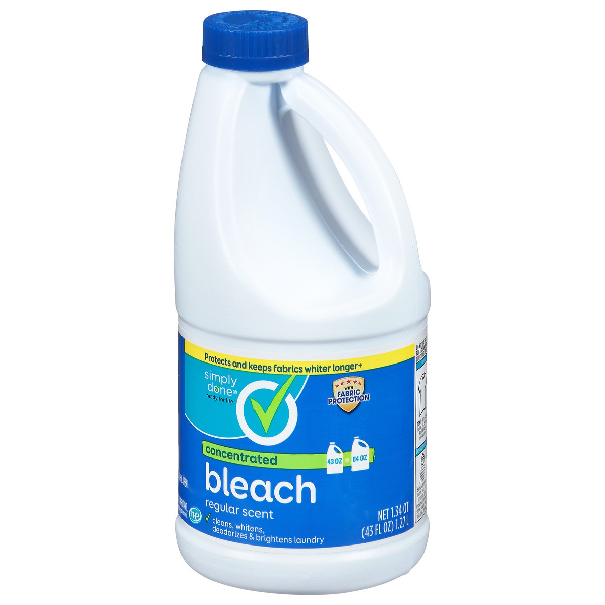 slide 8 of 10, Simply Done Concentrated Bleach Reqular Scent, 43 oz