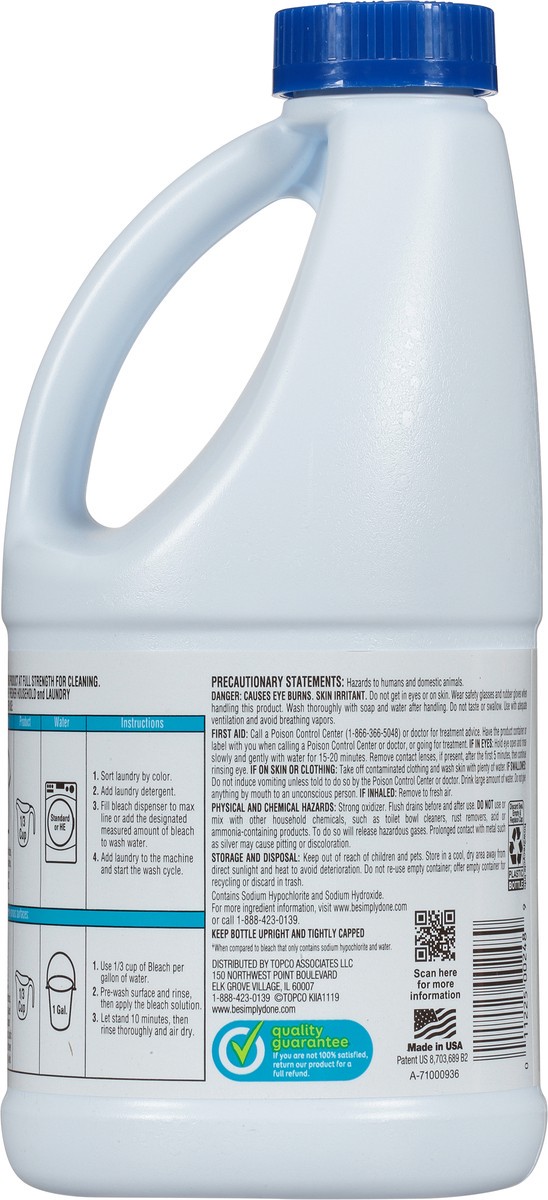 slide 6 of 10, Simply Done Concentrated Bleach Reqular Scent, 43 oz