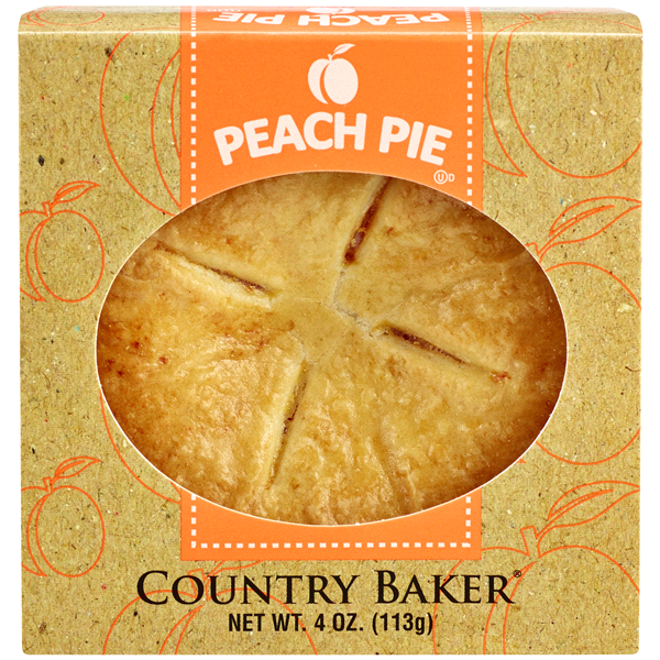 slide 1 of 1, Country Baker Pie, Peach, 4 oz