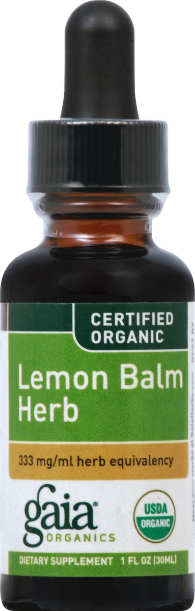 slide 2 of 10, Gaia Herbs Lemon Balm Herbal Supplement, 1 fl oz