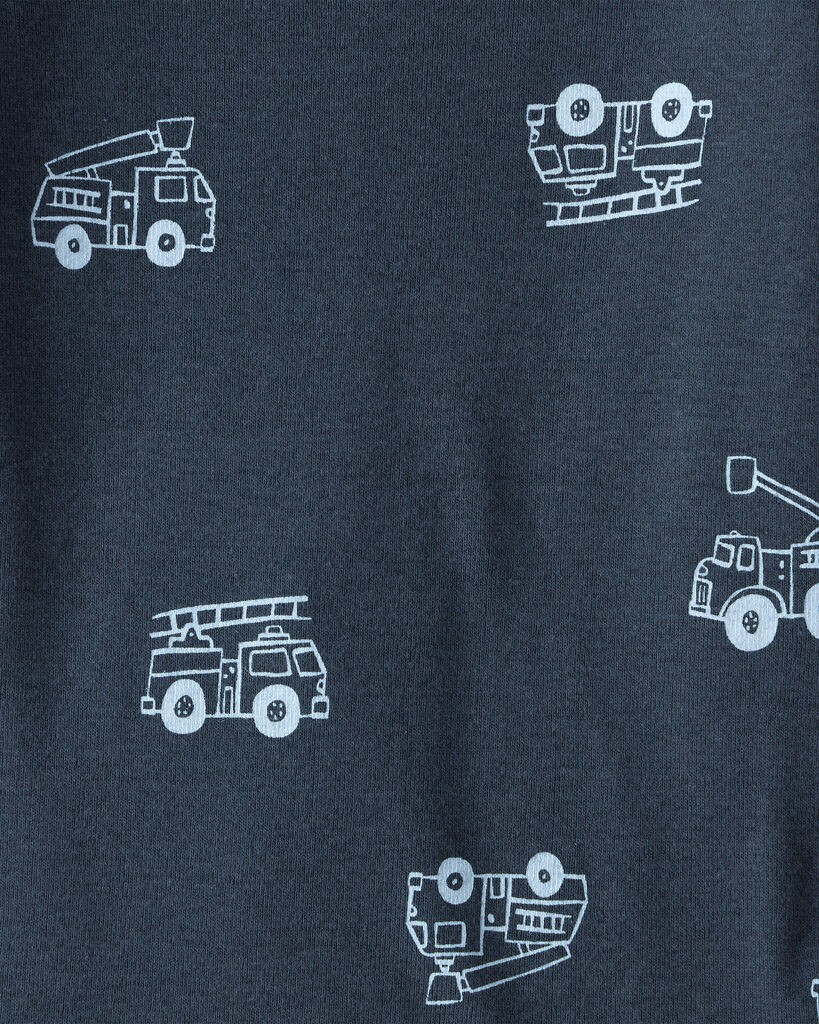 slide 4 of 5, Carter's Carters Baby Boy 4-Pack Construction Print Long-Sleeve Multipack Bodysuits - White/Navy Blue Multi 18M, 1 ct