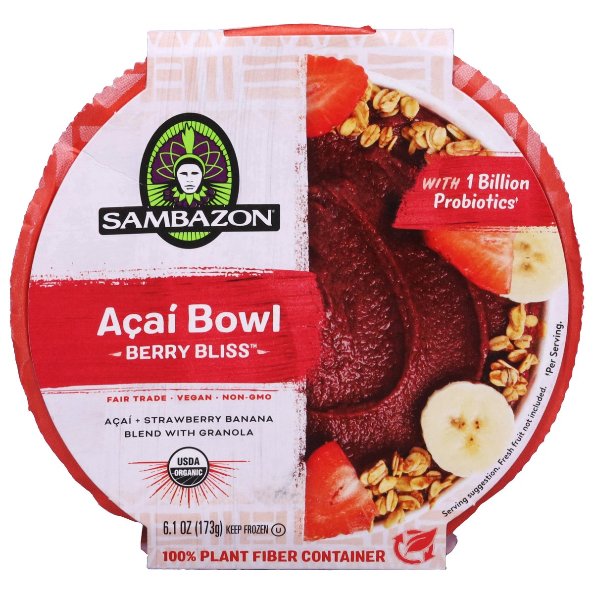 slide 1 of 9, Sambazon Berry Bliss Acai Bowl 6.1 oz, 6.1 oz