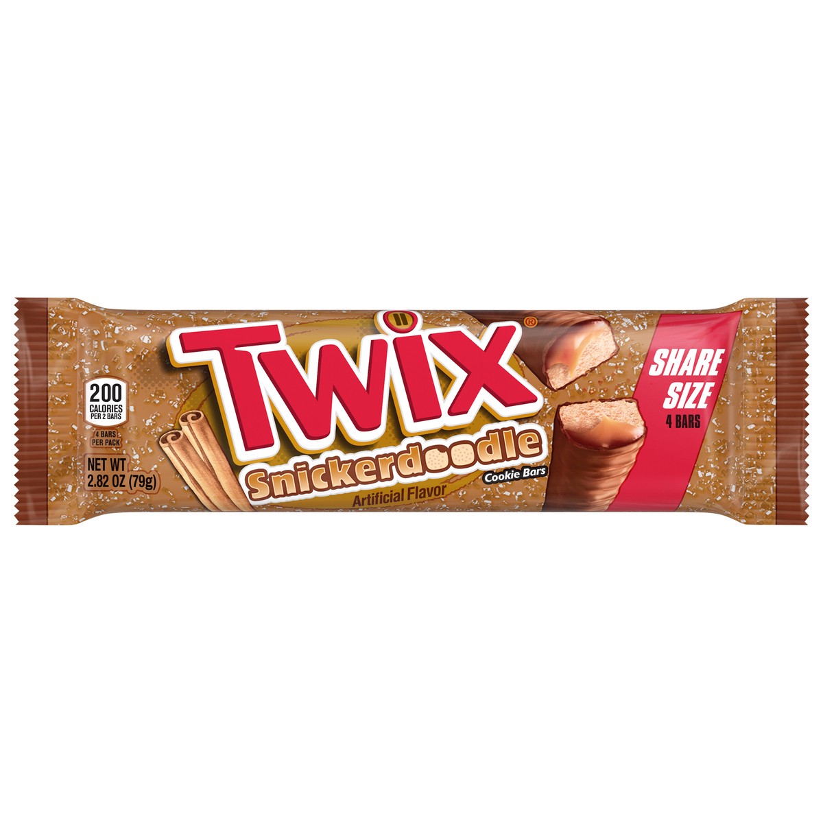 slide 10 of 15, TWIX Snickerdoodle Cookie Chocolate Candy Bars, Share Size - 2.82 Oz Pack, 4 ct