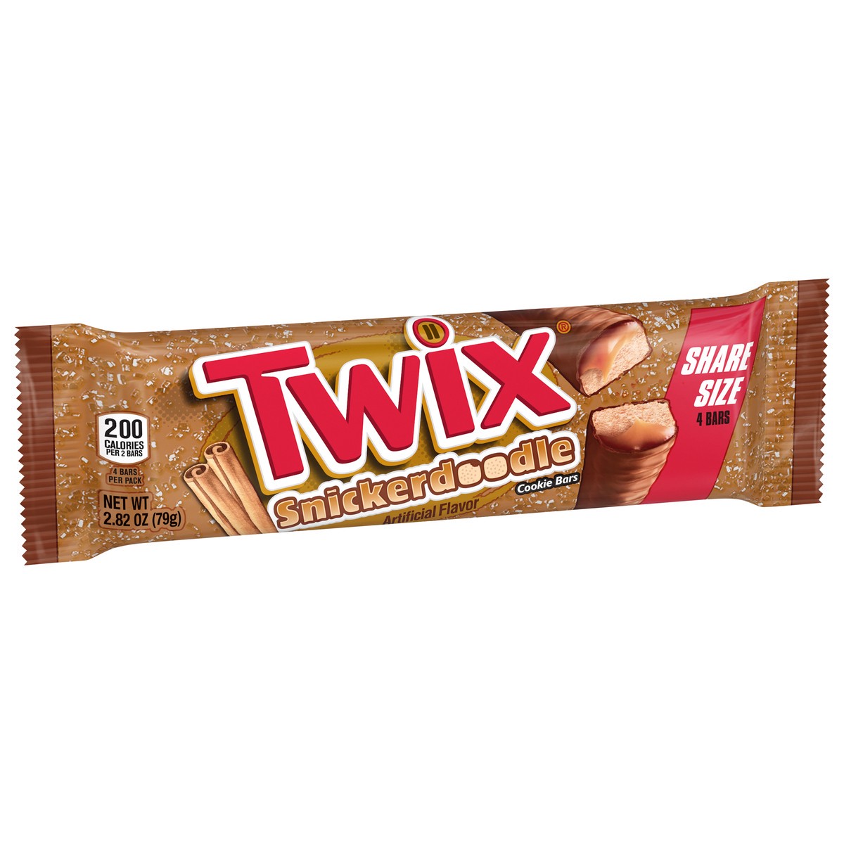 slide 4 of 15, TWIX Snickerdoodle Cookie Chocolate Candy Bars, Share Size - 2.82 Oz Pack, 4 ct