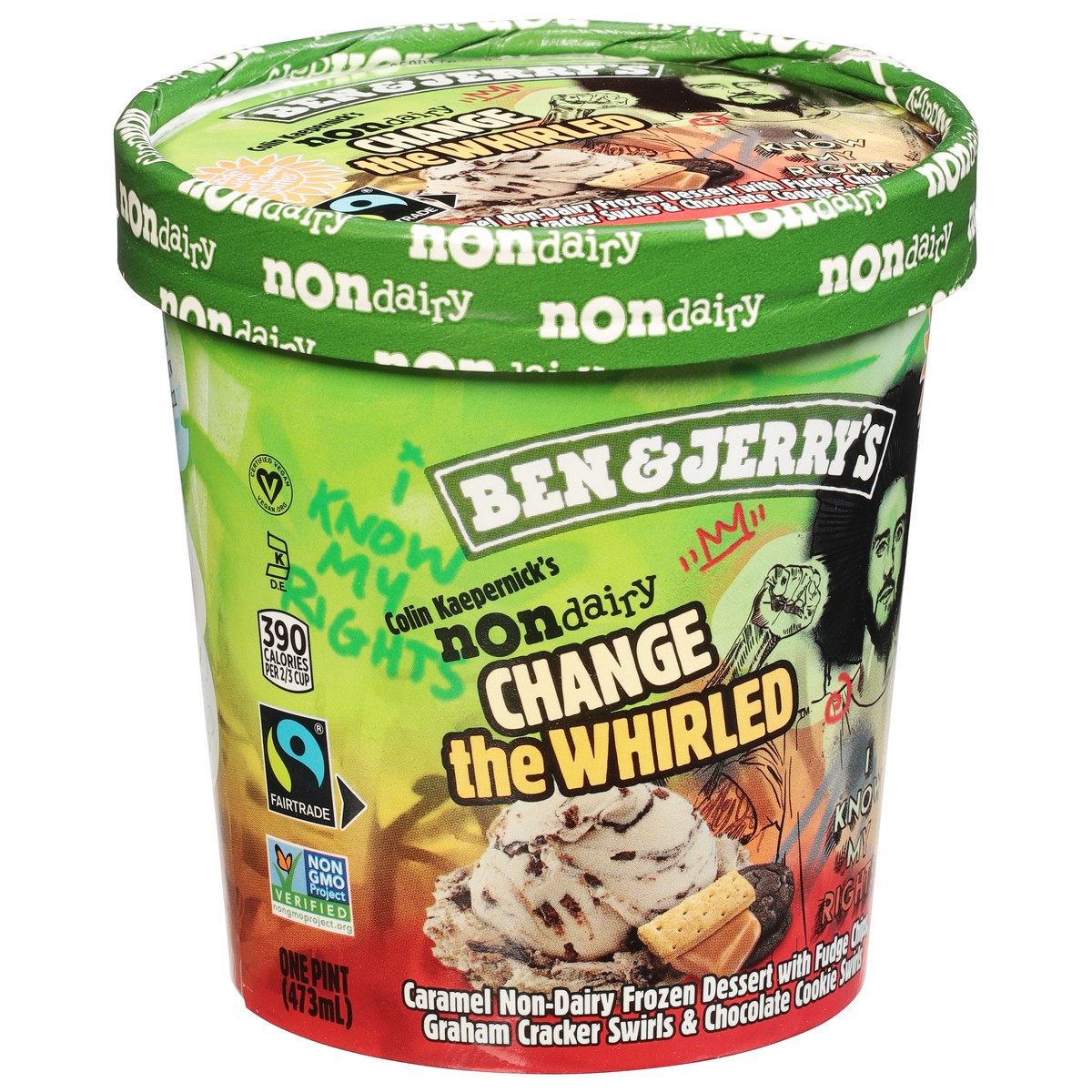 slide 2 of 9, Ben & Jerry's Non-Dairy Colin Kaepernick's Change the Whirled™ Frozen Dessert, 16 oz, 16 oz