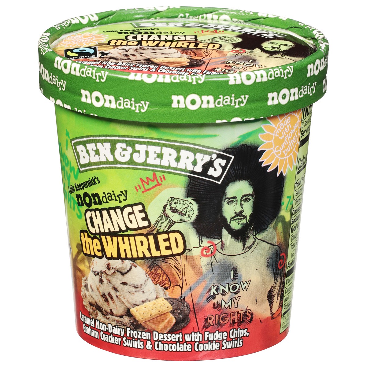 slide 6 of 9, Ben & Jerry's Non-Dairy Colin Kaepernick's Change the Whirled™ Frozen Dessert, 16 oz, 16 oz