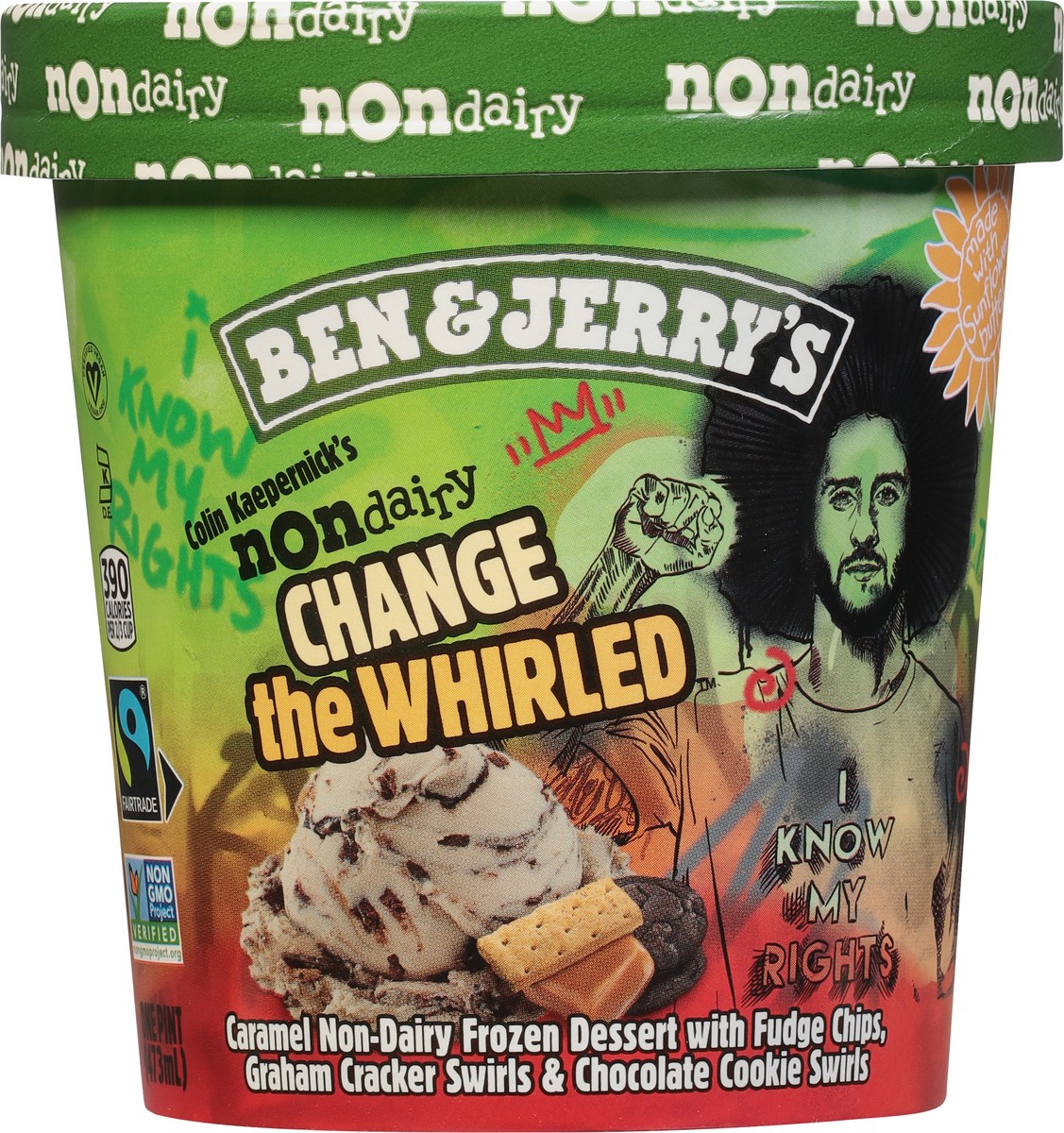 slide 4 of 9, Ben & Jerry's Non-Dairy Colin Kaepernick's Change the Whirled™ Frozen Dessert, 16 oz, 16 oz