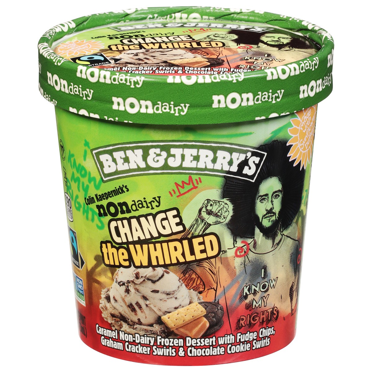 slide 1 of 9, Ben & Jerry's Non-Dairy Colin Kaepernick's Change the Whirled™ Frozen Dessert, 16 oz, 16 oz