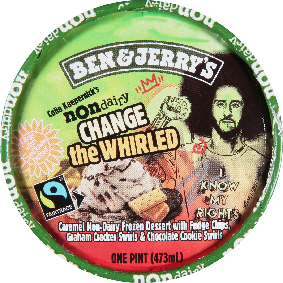 slide 5 of 9, Ben & Jerry's Non-Dairy Colin Kaepernick's Change the Whirled™ Frozen Dessert, 16 oz, 16 oz