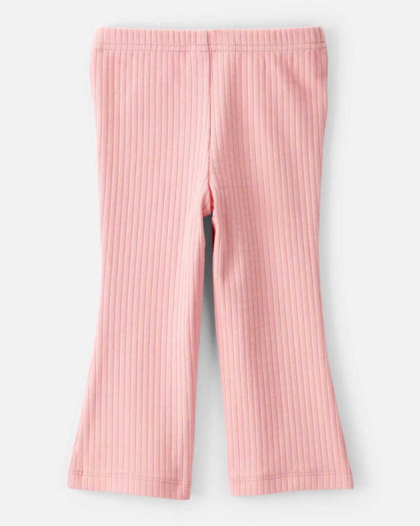 slide 3 of 3, Carter's Carters Baby Girl Cotton Flare Leggings - Pink Pink 12M, 1 ct