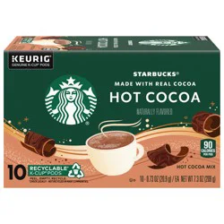 Starbucks K-Cup Coffee Pods, Flavored Hot Cocoa, Classic Hot Cocoa, 10 Keurig Pods