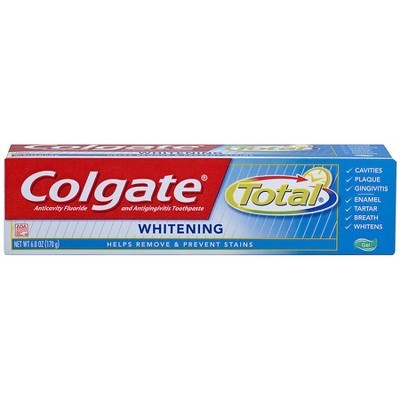 slide 1 of 3, Colgate Total Whitening Gel Toothpaste, 6 oz