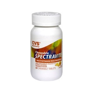 slide 1 of 1, CVS Pharmacy Spectravite Chewable Tablets Orange Flavor, 60 ct