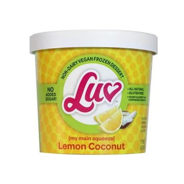 slide 1 of 1, Luv Lemon Coconut Ice Cream, 1 pint