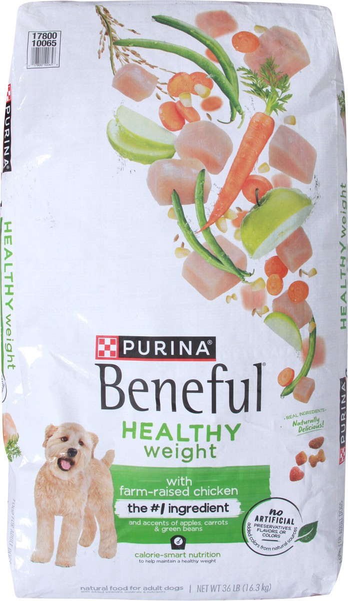 slide 6 of 7, Beneful Purina Beneful Healthy Weight With Farm-Raised Chicken Natural Dog Food Dry Formula With Added Vitamins, Minerals and Nutrients, 36 lb