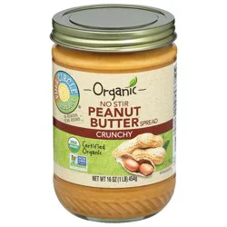 Full Circle Market Organic Crunchy Peanut Butter Spread 16 oz