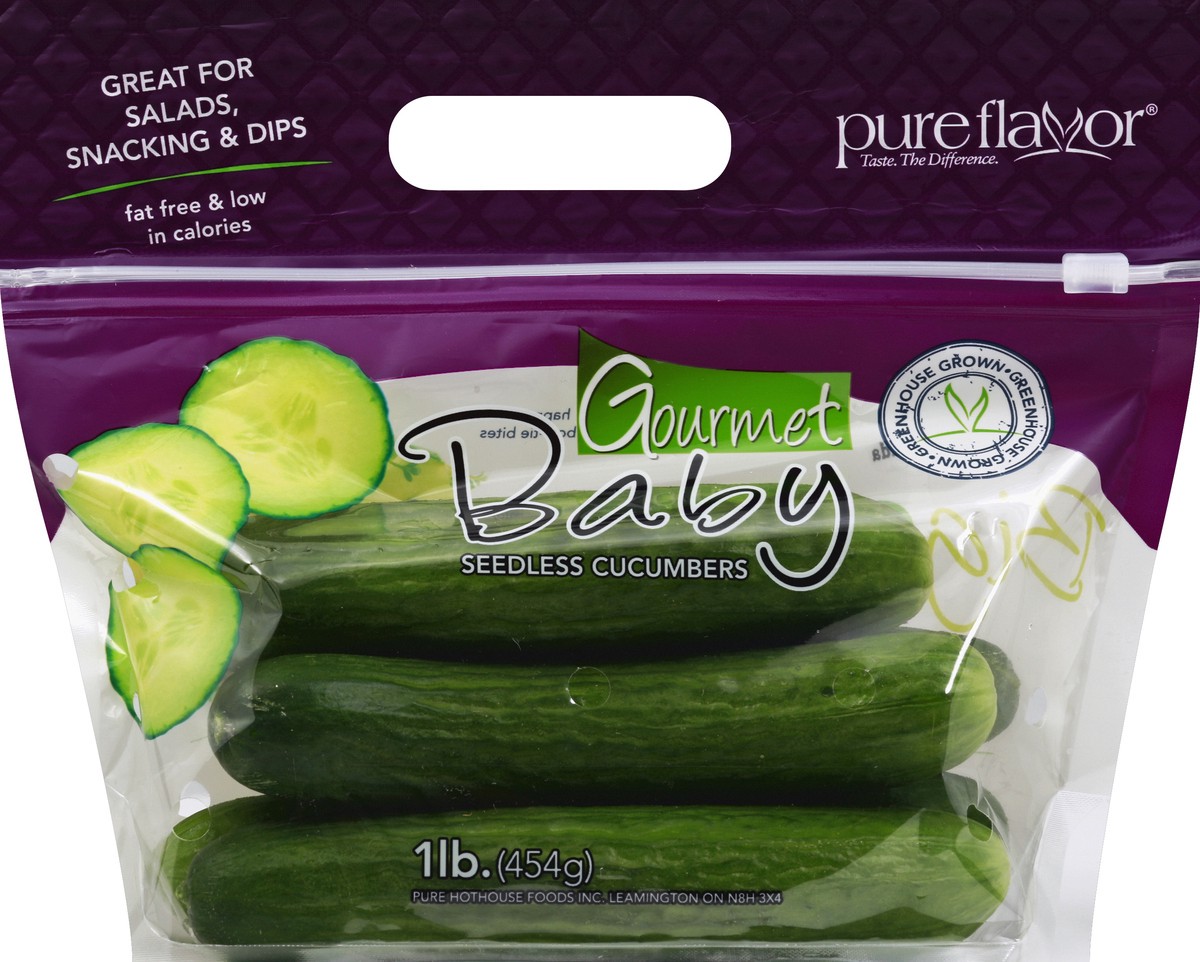 slide 5 of 6, Pure Flavor Cucumbers Mini Prepacked - 1 Lb, 1 lb