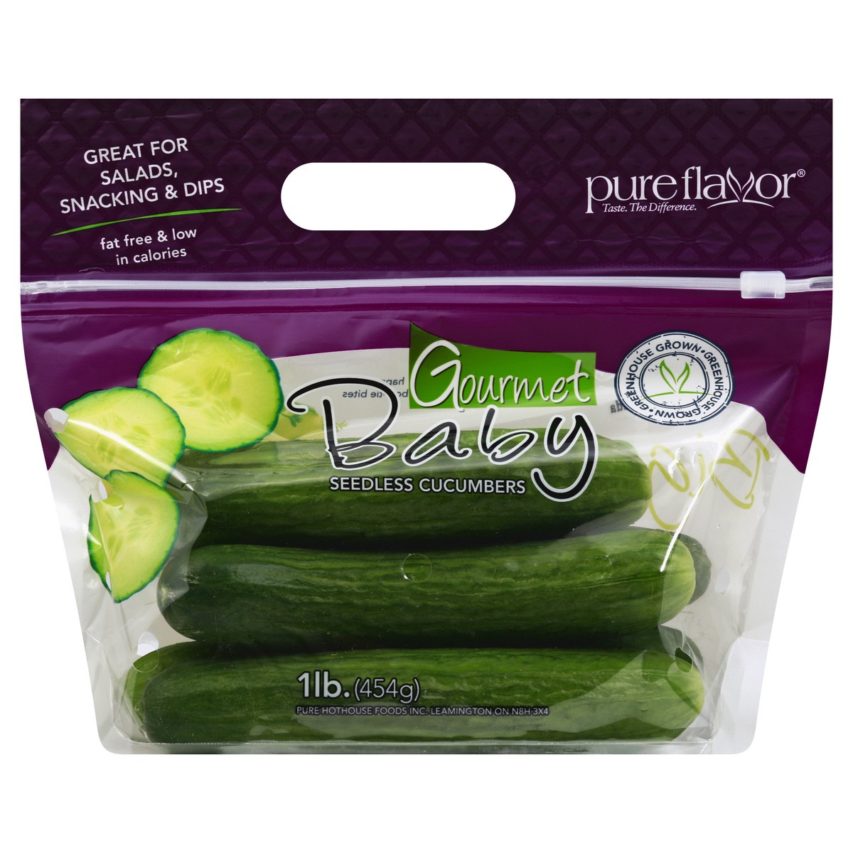 slide 6 of 6, Pure Flavor Cucumbers Mini Prepacked - 1 Lb, 1 lb