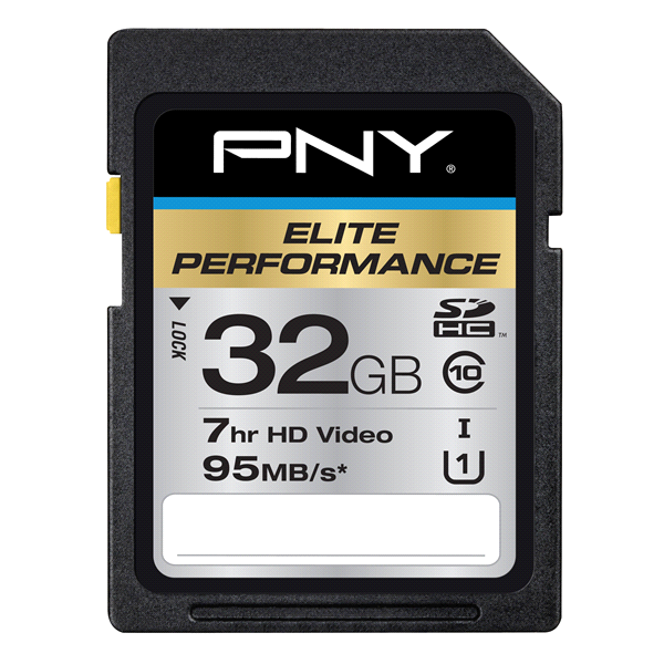 slide 1 of 1, PNY Elite Performance High Speed SDXC Flash Drive, 64 GB