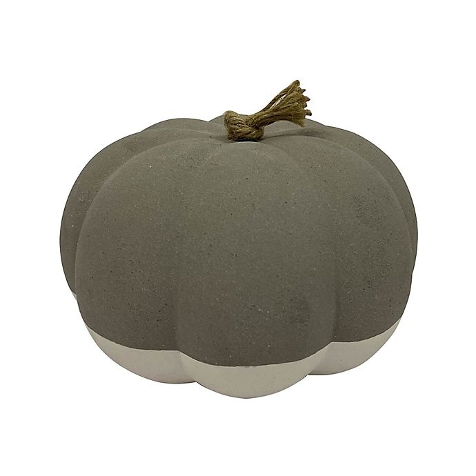 slide 1 of 1, Bee & Willow Home Bee & Willow Texture Ceramic Pumpkin Decoration - Grey/White, 6 in