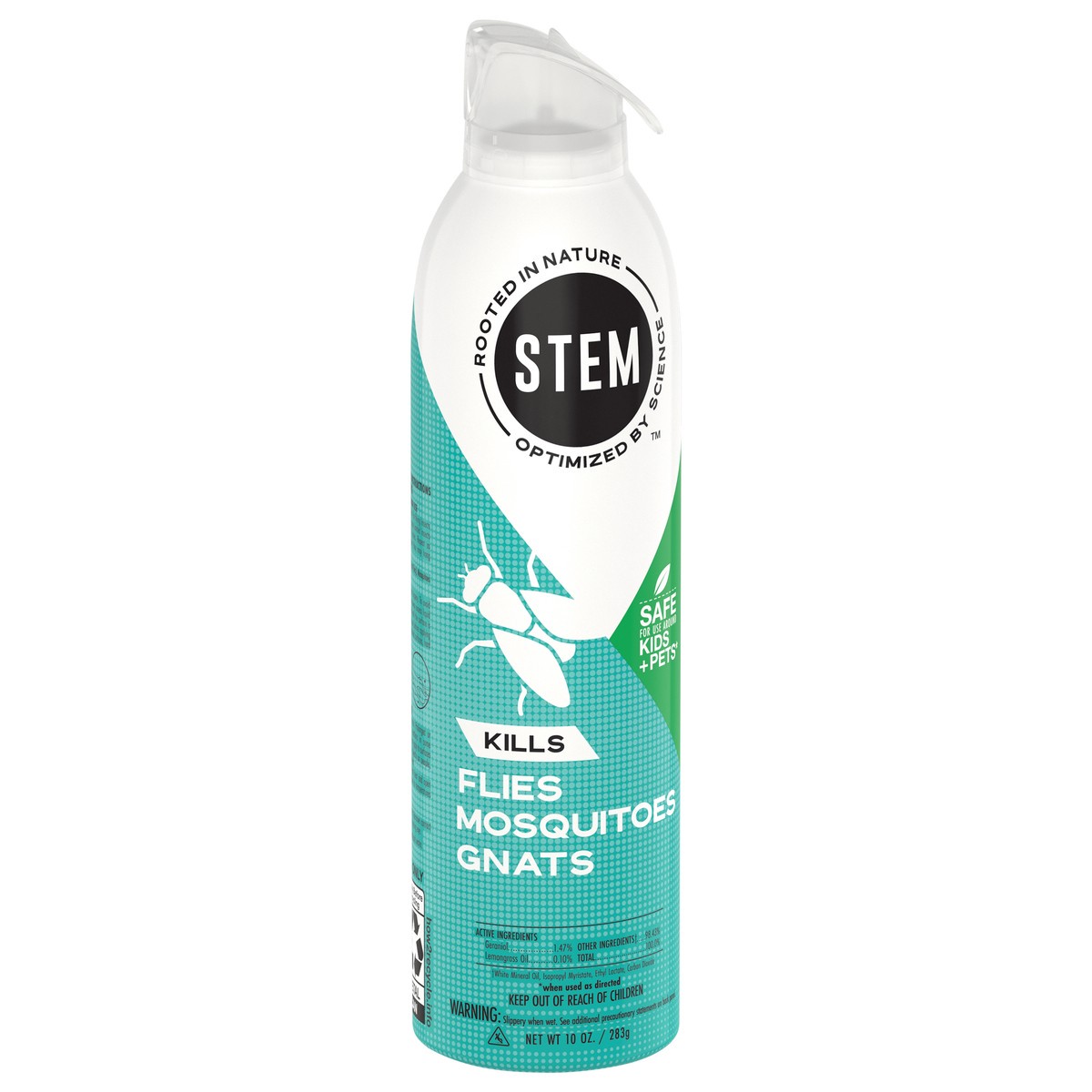 slide 3 of 5, STEM Kills Flies, Mosquitoes & Gnats, Plant-based Active Ingredient Insect Killer, 10 oz, 10 oz