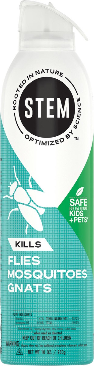 slide 2 of 5, STEM Kills Flies, Mosquitoes & Gnats, Plant-based Active Ingredient Insect Killer, 10 oz, 10 oz