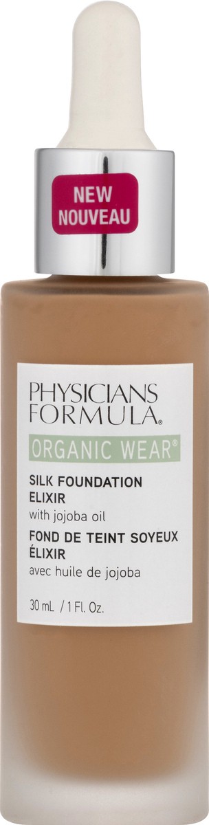 slide 1 of 9, Physicians Formula Organic Wear Silk Foundation Elixir Tan, 30 ml