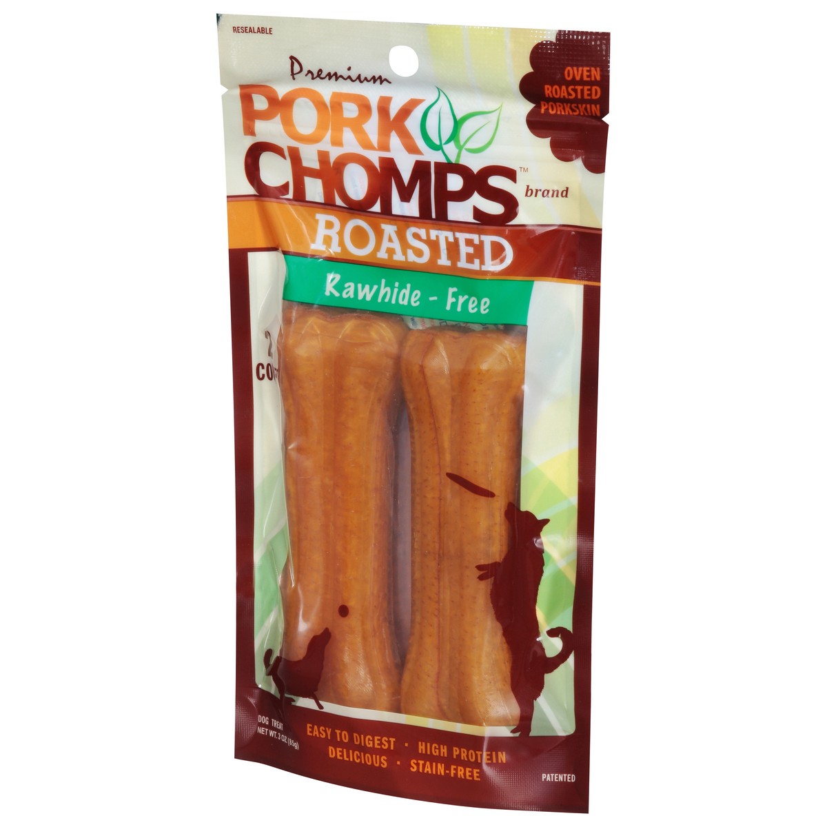 slide 14 of 16, Pork Chomps Rawhide-Free Premium Roasted Dog Treats 2 ea, 2 ct