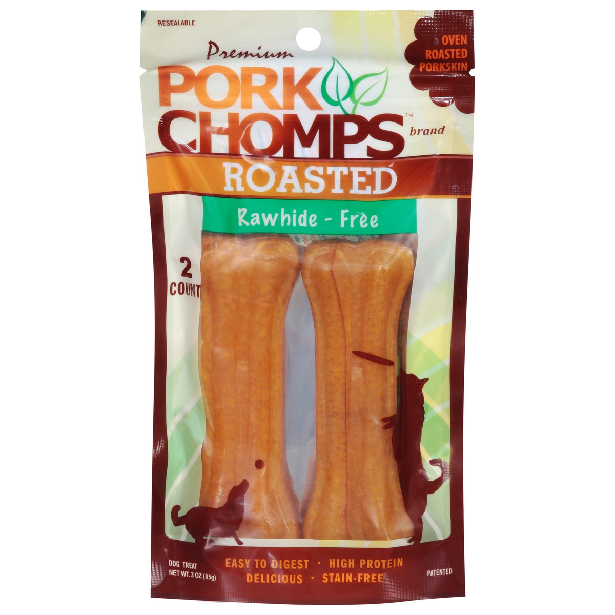 slide 10 of 16, Pork Chomps Rawhide-Free Premium Roasted Dog Treats 2 ea, 2 ct