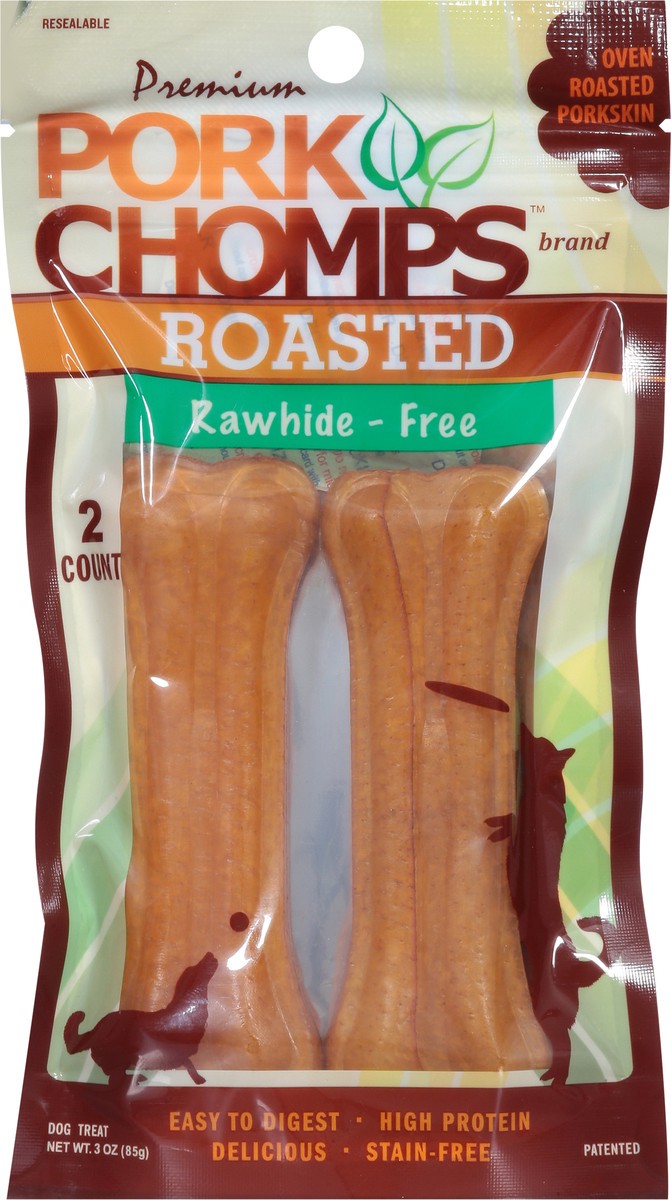 slide 4 of 16, Pork Chomps Rawhide-Free Premium Roasted Dog Treats 2 ea, 2 ct