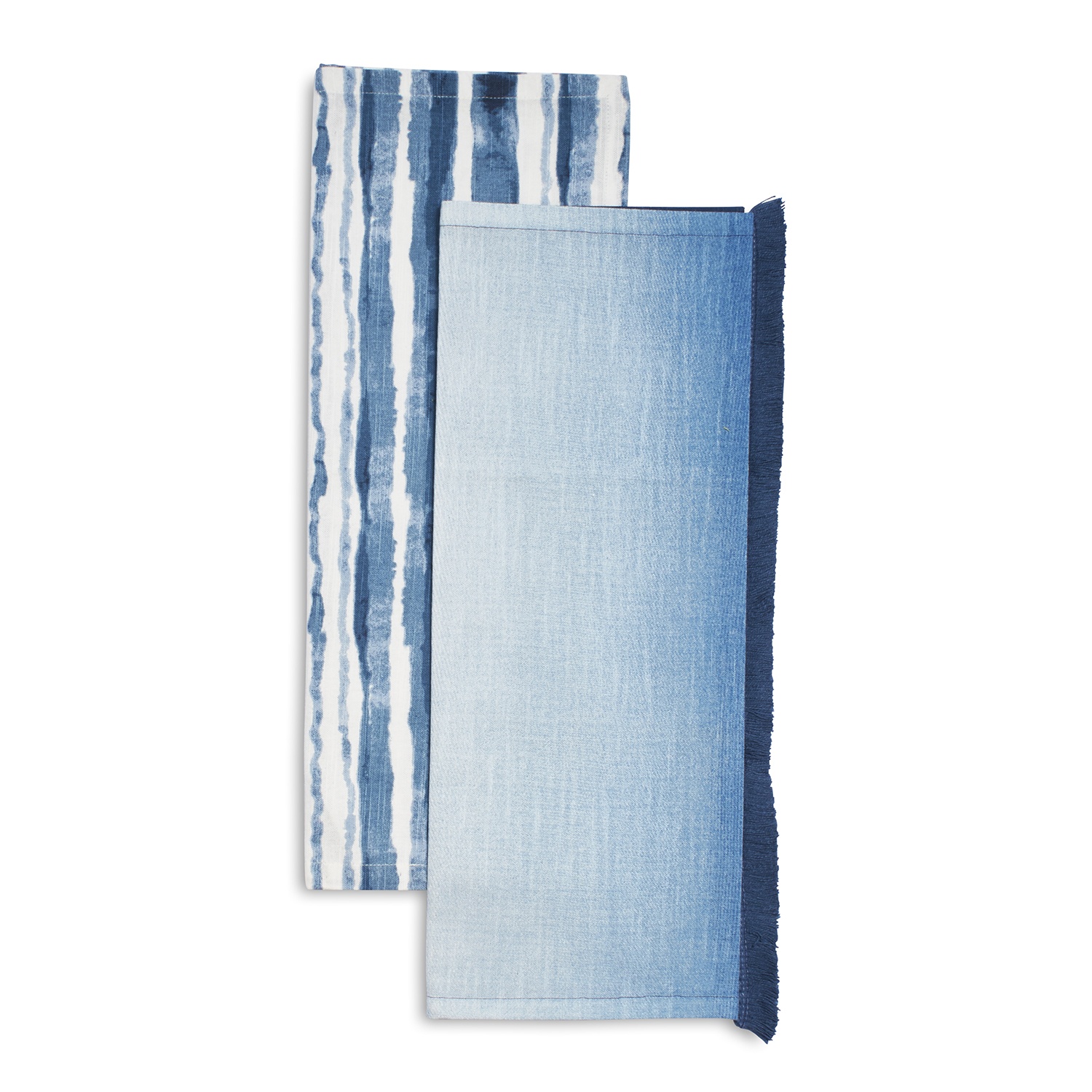 slide 1 of 1, Sur La Table Blue Ombre Kitchen Towels, 2 ct